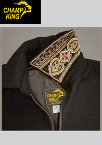 Chaqueta de Montar a Caballo para Hombre, Estilo Occidental, con Cuello Bordado, para Competencia, Ropa Exterior para Eventos Ecuestres, Logotipo Personalizado - Product Image 4