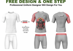 Conjunto de Rashguard Transpirable para MMA con Impresión Digital por Transferencia de Calor, Diseño Masculino, Impresión por Sublimación, Manga Larga, Ropa de Compresión - Product Image 2