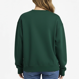 High Quality 100% Cotton Fleece Oversized Hooded Women's <b>Sweatshirt</b> Custom <b>Embroidery</b> Logo Heavyweight Winter with OEM ODM - Product Image 3