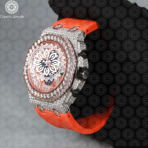 Charm Jewells Luxury Men's Stainless Steel Watch 40mm Dial Analog Mechanical Movement Sapphire Glass Crystal Band 20mm Width - Product Image 1