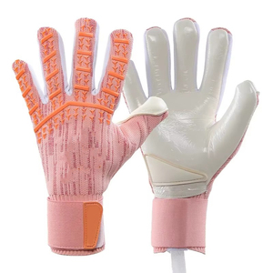 ถุงมือผู้รักษาประตูฟุตบอลมืออาชีพสำหรับผู้ใหญ่และเด็ก  ยางลาเท็กซ์ยึดเกาะดี ทนทานต่อการสึกหรอ คุณสมบัติกันลื่นสำหรับถุงมือโกล - Product Image 4