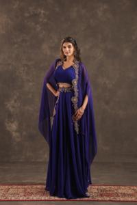 Pantalon de travail avec veste épaisse bleu royal - Product Image 3