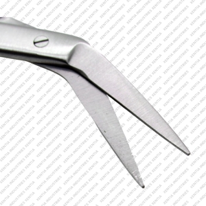 กรรไกรตัดม่านตาขนาดเล็กแบบโค้งงอ 4.5 นิ้ว คม/คมมาก กรรไกรผ่าตัดจักษุแพทย์ สแตนเลสสตีล กรรไกรผ่าตัดทางการแพทย์ CE - Product Image 4