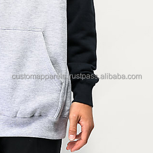 เสื้อมีฮู้ดลายหนาวแบบสวมหัวสีน้ำเงินเข้มสำหรับผู้ชายปักลาย100% ผ้าฝ้ายขนแกะย้อมสีธรรมดาแบบดิจิตอล - Product Image 6