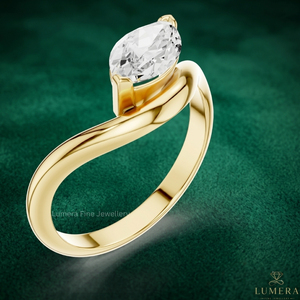 แหวนเพชรโมอิสซาไนต์ทรงมาร์คีส์สุดหรูสำหรับผู้หญิง แหวนทอง 14K แบบเปิดวงแหวนซ้อนกัน แหวนหมั้นแบบมินิมอล แหวนแต่งงานแบบโซลิแทร์ - Product Image 4