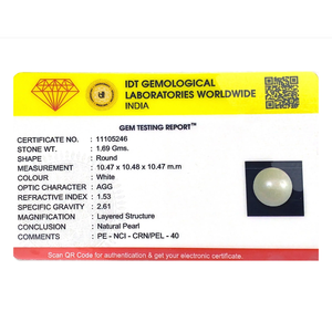 Perle de coquille ovale de 8,45 carats pour bijoux fins, 7-8 mm, rose - Product Image 3