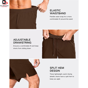 Pantalones Cortos Deportivos Casuales de Moda para Hombre, con Cordón Ajustable, Ropa de Gimnasio Lisa, Proveedor Mayorista con MOQ Bajo - Product Image 5