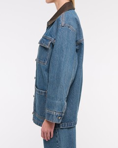 Premium Women <b>Denim</b> Bomber <b>Jacket</b> <b>Lightweight</b> Vintage Washed Oversized Street Style Autumn Winter Cotton Outerwear OEM ODM - Product Image 6