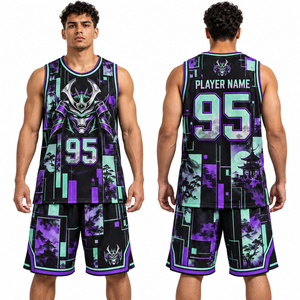 Tenues de basketball personnalisées, maillots et shorts, vente en gros OEM, vêtements d'équipe, vêtements de sport, commandes en gros, noms personnalisés - Product Image 1