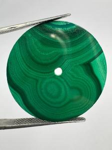 Cadran de montre en malachite naturelle fourni par le fabricant, plaque de cadran personnalisée en pierres précieuses, épaisseur 0,9 mm, coupe plate, pierres précieuses K, montre classique - Product Image 2