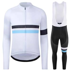 Maillot de cyclisme professionnel à manches longues pour homme, personnalisable OEM, qualité supérieure, pour l'hiver, tenue de cyclisme unie pour le vélo - Product Image 2