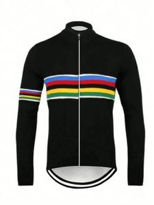 Maillot de Ciclismo Personalizado para Hombre, Manga Larga, Corte Ajustado, Transpirable, Secado Rápido, Ecológico, Anti-UV, 100% Poliéster - Product Image 6