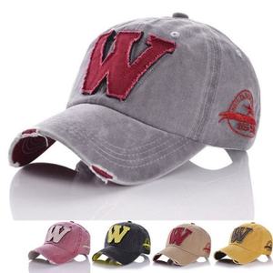W Logo 3D Embroidery Adjustable Unisex Leather <b>Baseball</b> <b>Cap</b> Breathable Casual Hat for Spring Summer Activities - Product Image 1