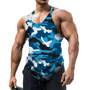 Men's Camouflage Gym <b>Stringer</b> <b>Vest</b> Bodybuilding Muscle Fit Tank Top 100% Cotton Made Sleeveless Shirt for Athletic Workout Wear - Product Image 6