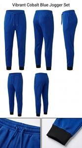 High Quality Blank Tracksuit Men Full Zip Up Hoodie and Sweatpants Slim Fit Jogging Suit Custom Manufacturer - Product Image 3
