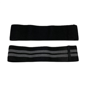 Juego de Bandas de Resistencia para Cadera de Tela, Color Negro, Gris Claro, para Entrenamiento en Gimnasio, Antideslizantes, Elásticas - Product Image 4