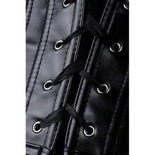 Corset en cuir véritable de haute qualité pour femme, gaine amincissante respirante et écologique à maintien moyen, service d'échantillons personnalisés - Product Image 5