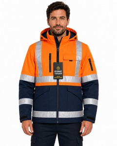Chaqueta de Seguridad de Alta Visibilidad con Nuevo Diseño y Múltiples Bolsillos, Fabricada en Fábrica, Logotipo Personalizado Impreso, Chaquetas de Seguridad para la Construcción, Servicio OEM - Product Image 6