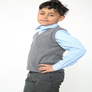 Custom LOGO Patterns Boy Girls Knitted V Neck Sleeveless Pullover <strong>Sweater</strong> <strong>Vest</strong> Primary Kids <strong>School</strong> <strong>Uniform</strong> for Children From BD
