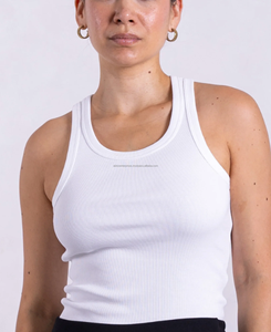 Débardeur court uni en satin tissé pour femme 2026 – Spandex/Polyester, séchage rapide, respirant, écologique, style Hip Hop – Vente en gros - Product Image 5