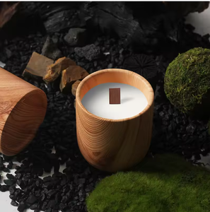 Portavelas de Madera para Velas Aromáticas, Recipiente de Madera para Velas de Té, Decoración para Bodas, Fiestas y Hogar - Product Image 2