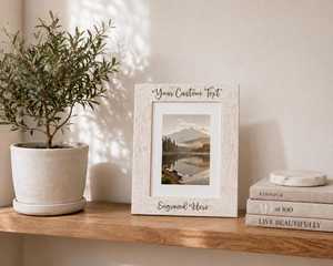 Khadim Handicrafts Handcrafted Natural Wood Eco-Friendly Photo Frame Decorative <b>Picture</b> <b>Holder</b> for Family Memories Wedding - Product Image 2