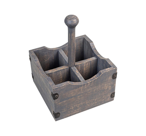 Premium Wooden Utility Caddy Organizer with Spacious Compartments for <b>Table</b> Essentials - Product Image 2