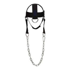 Weight Lifting Heavy Duty Professional Head Neck Harness with Neoprene & Nylon Metal Chain for Strength Training Gym Sling Belt - Product Image 2