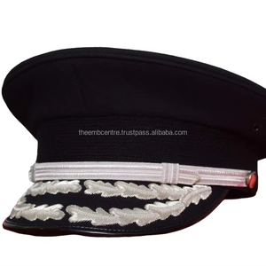 Casquette blanche uniforme de haute qualité avec insigne de lingot casquettes en gros Epeaked prix bon marché personnalisé à vendre - Product Image 1