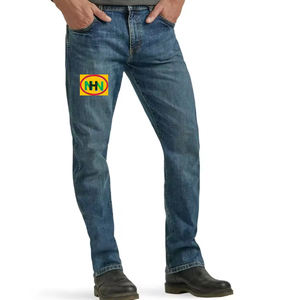 กางเกงยีนส์ทรงตรงลำลองขายดีสำหรับผู้ชาย ทรงปกติ สีขาวฟอก ดีไซน์ขาดๆ เหมาะกับทุกฤดูกาล มีกระเป๋า - Product Image 4