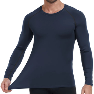 Camiseta Deportiva de Compresión para Hombre, Manga Larga, Transpirable, de Secado Rápido, con Soporte Muscular, para Entrenamiento, OEM, ODM, Logotipo Personalizado, Venta al Por Mayor - Product Image 6
