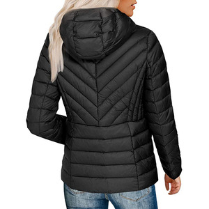 Women's Hooded Warm Winter Coat Quilted Thicken <b>Puffer</b> <b>Jacket</b> with Removable Fur Hood - Product Image 6