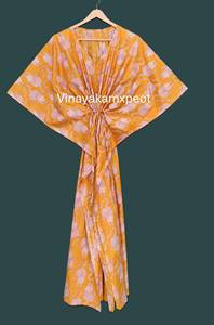 Exquisito Kaftán Midi de Algodón Transpirable con Estampado de Leopardo, Cuello en V, Cintura Alta, Color Rosa, Elegancia sin Esfuerzo - Product Image 2