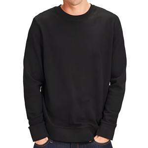 Sudadera de cuello redondo con estampado abstracto de gran tamaño para hombre, con logotipo personalizado, de algodón y felpa, estilo urbano, venta al por mayor, sudaderas OEM de alta calidad - Product Image 6