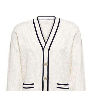 Make Your Custom Good Quality V-Neck for Sorority/Fraternity/Schools/Colleges/Universities Logo Knitted <b>Cardigans</b> <b>Sweaters</b> - Product Image 2