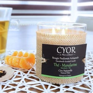 Candela Profumata al Tè di Mandarino - Cera Vegetale Naturale - Product Image 1