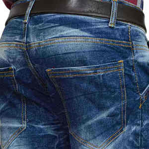 Pantalones Vaqueros Casuales de Corte Ajustado para Hombre, Pantalones de Mezclilla 100% Algodón de Alta Calidad para Hombre - Product Image 6