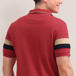 T-shirt d'été léger pour homme en jersey de coton mélangé tricoté, anti-plis, uni, à manches courtes, style décontracté chic, 220g - Product Image 6