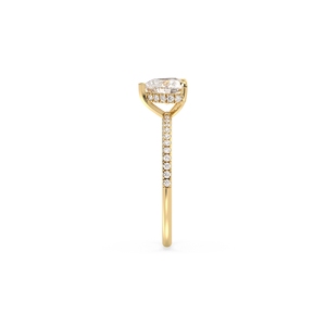 Bague REYES en forme de cœur avec halo caché en moissanite de 1,24 carat, certifiée GRA, en argent sterling 925, cadeau d'anniversaire, bijoux fins - Product Image 5