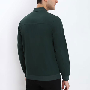 Vestes pour hommes 100% polyester, fabrication OEM, broderie, streetwear, dernières tendances, style décontracté uni, très vendues. - Product Image 2