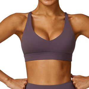 OEM ODM Soutien-gorge de sport pour femmes de haute qualité personnalisé, haut de sport pour la gym et le yoga, vêtements de fitness en nylon et élasthanne - Product Image 3