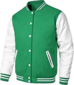 Veste bomber en chenille brodée de haute qualité, veste universitaire en cuir personnalisée pour homme, 100% nylon pour l'hiver - Product Image 5