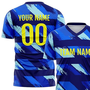 เสื้อฟุตบอลผ้าโพลีเอสเตอร์ 100% ระบายอากาศได้ดี น้ำหนักเบา ราคาสมเหตุสมผล สำหรับผู้ชาย - Product Image 3
