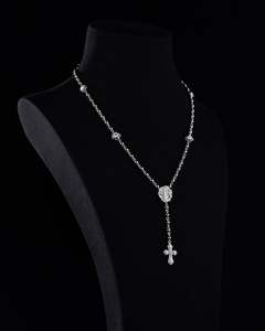 Collier chaîne à maillons en argent 925 avec pendentif croix Jésus en moissanite, style hip-hop, chaînes personnalisées unisexe, certifié tendance, bijoux fins - Product Image 3