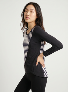 Bmama Long Sleeve Maternity Nursing Top Hidden Breastfeeding Shirt High Neck Cotton Pregnancy Wear OEM Wholesale - Product Image 5