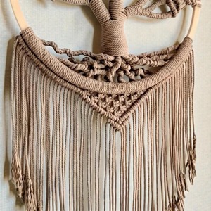 Beautiful Tree <b>Macrame</b> Wall <b>Art</b> Perfect For Yoga Room Meditation Corner And Calm Interior Styling Handcrafted From India - Product Image 5