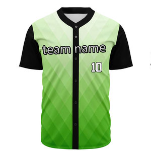 Maillot de baseball personnalisable de haute qualité, écologique, respirant et tendance, vente en gros d'uniformes de baseball - Product Image 3