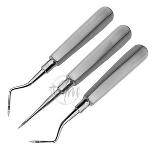 เครื่องมือถอนฟันแบบมืออาชีพ ทำจากสแตนเลส รุ่น Advanced Design Root Elevator สำหรับการผ่าตัดถอนฟัน - Product Image 3