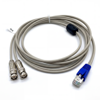 Câble coaxial RF blindé flexible personnalisé RJ45 pour assemblage de faisceau de câbles de routeur, passerelle, antenne, télécommunications sans fil
