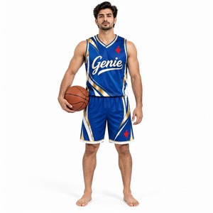 Ensemble d'uniformes de basketball personnalisés : maillot et short respirants, vêtements de sport athlétiques légers pour l'entraînement en équipe, les matchs et les compétitions - Product Image 1
